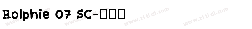 Rolphie 07 SC字体转换